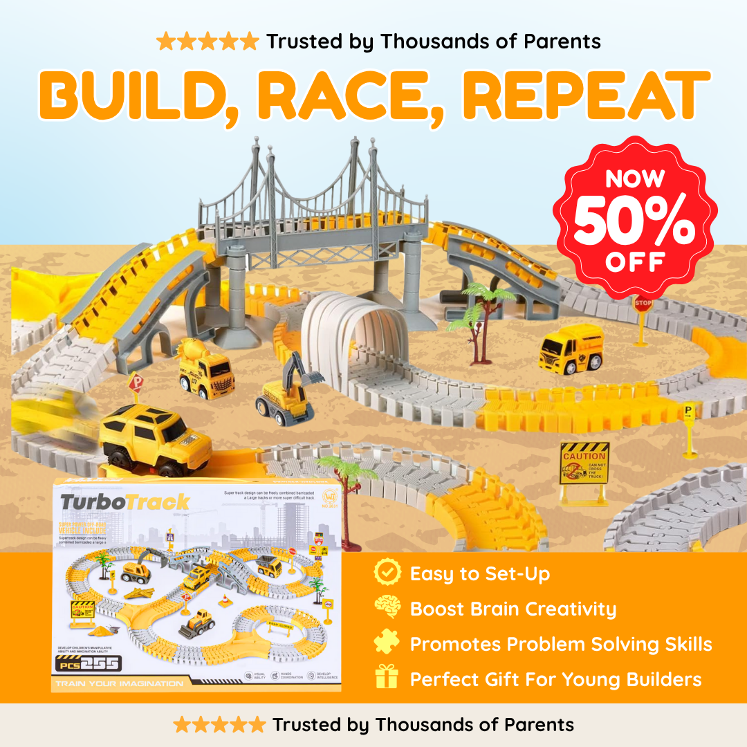 TurboTrack - Construction Racing Set